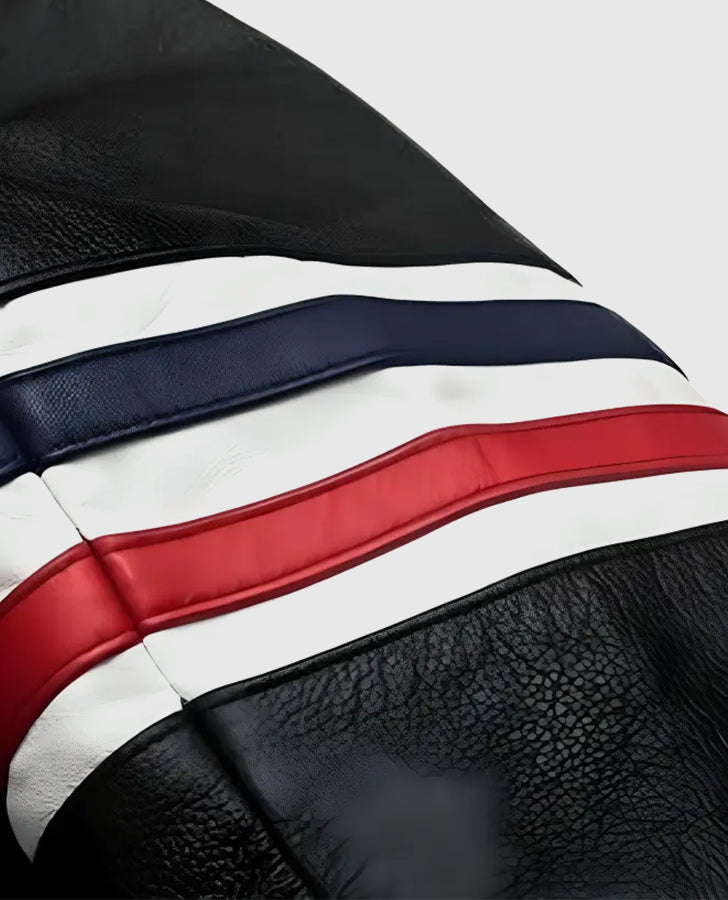 Easy Rider Peter Fonda Black Leather Jacket for Men - inner lining view
