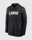 Detroit Lions Sideline Performance Long Sleeve Hoodie T-Shirt - view 1