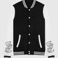 Black Dragon Tokyo Revengers Varsity Leather Jacket for Women - front view