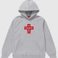 Supreme Cross Box Logo Gray Hoodie - view 1