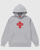 Supreme Cross Box Logo Gray Hoodie - view 1