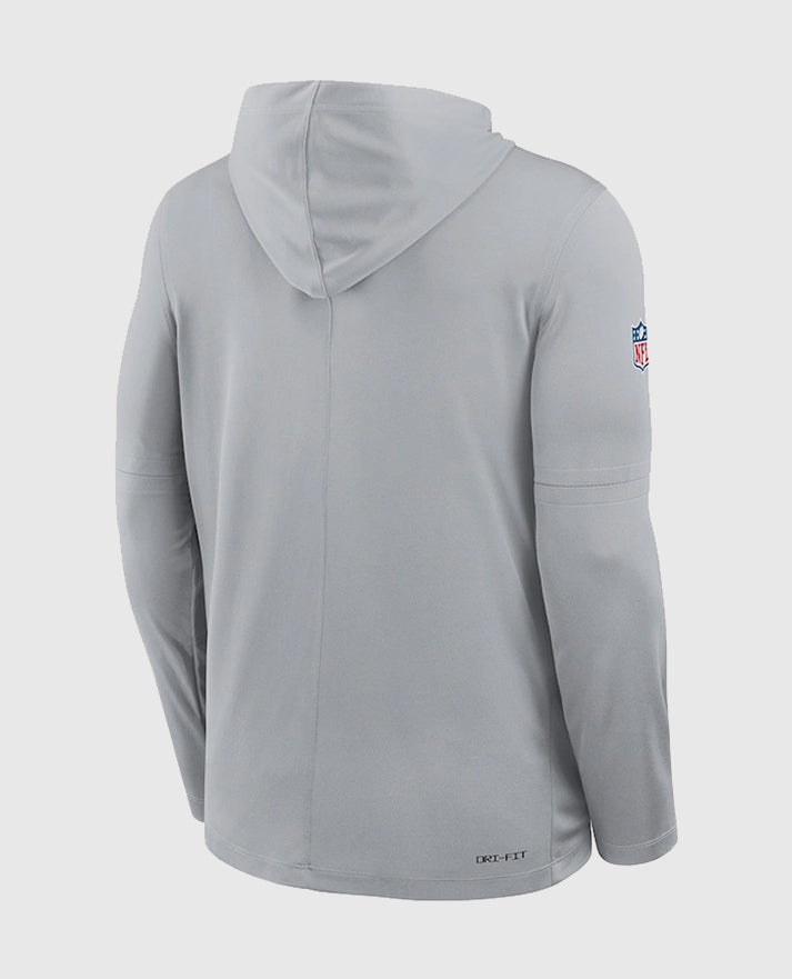 Detroit Lions Sideline Performance Long Sleeve Hoodie T-Shirt - view 4