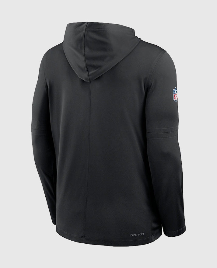 Detroit Lions Sideline Performance Long Sleeve Hoodie T-Shirt - view 2