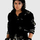 Bad Michael Jackson Black Leather Jacket for Men – Premium Outerwear - sleeve and cuff detail