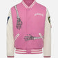 Godspeed Skull Rod Halloween White & Black Leather Jacket for Men - inner lining view