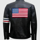 Easy Rider Peter Fonda Black Leather Jacket for Men - side angle view