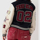 Women's True Religion Blue Varsity Leather Jacket – Custom Fit - back view