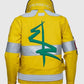 Cyberpunk 2077 Edgerunners Lucy Yellow Leather Jacket for Men - side angle view
