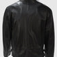 Lethal Weapon Mel Gibson Black Cafe Racer Leather Jacket for Men - side angle view