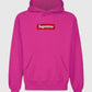 Supreme Box Logo Pink Hoodie - view 1