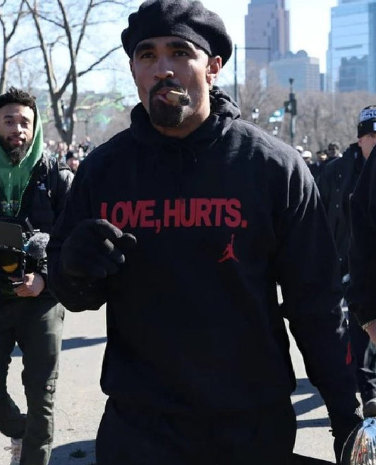 Jalen Hurts Love Hurts Black Hoodie - view 3