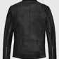 Kylian Mbappe Black Biker Leather Jacket for Men – Custom Fit - side angle view