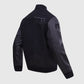NBA Golden State Warriors Men's Black Varsity Leather Jacket - side angle view