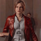 Resident Evil Infinite Darkness Claire Redfield Biker Leather Jacket - side angle view