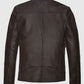 Chicago PD Hank Voight Brown Leather Jacket for Men - side angle view
