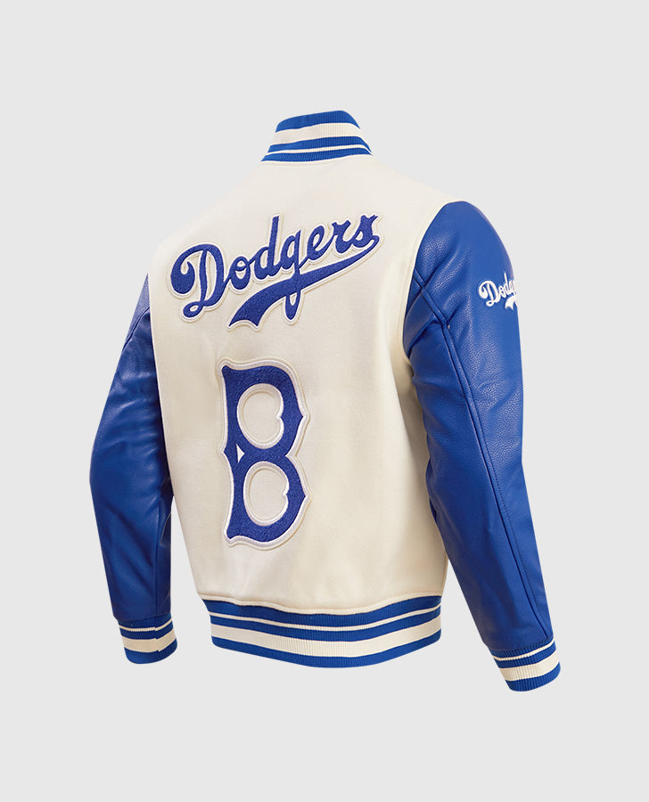 MLB Brooklyn Dodgers Retro Classic Men's Rib Blue & White Wool - side angle view