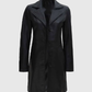 Women's Real Leather Black Coat | Genuine Leather – Premium Outerwear