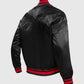 San Francisco 49ers White & Black Leather Jacket for Men - pocket detail