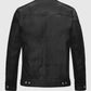 Jeff Goldblum Black Leather Jacket for Men | Genuine Leather - side angle view