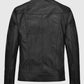David Beckham Black Leather Jacket for Men – Premium Outerwear - side angle view