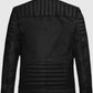 Andrew Tate Leather Black Jacket for Men – Custom Fit - side angle view