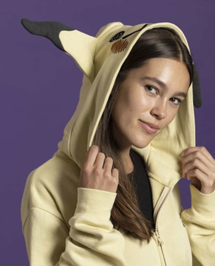 Mimikyu Themed French Terry Zip-Up Hoodie - view 6