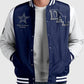 Elements Elite Dallas Cowboys Navy Jacket - collar and front closure detail