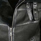 Men's Aviator B16 Sheepskin Black Shearling Leather Jacket - side angle view