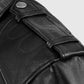 Deadwood Black Moto Leather Jacket for Men – Premium Outerwear - inner lining view
