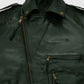 Chris Pine Black Leather Biker Jacket for Men – Custom Fit - side angle view