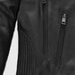 Robert Pattinson Vintage Black Leather Jacket for Men - inner lining view