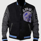 Axel Foley Detroit Lions Black Leather Jacket for Men - inner lining view