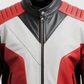 Men's Red & Black Faux Leather Jacket – Premium Outerwear