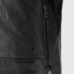 Men's Black Cafe Racer Leather Jacket | Genuine Leather - inner lining view