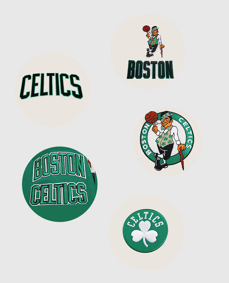 NBA Boston Celtics Men's Rib Green Wool Varsity Jacket - inner lining view