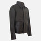 The Legacy Raiders Hero Brown Leather Jacket for Men - inner lining view