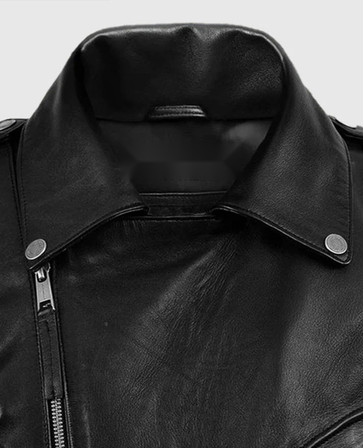 Deadwood Black Moto Leather Jacket for Men – Premium Outerwear