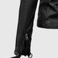 Lucifer S05 Chloe Decker Black Leather Biker Jacket for Women - inner lining view