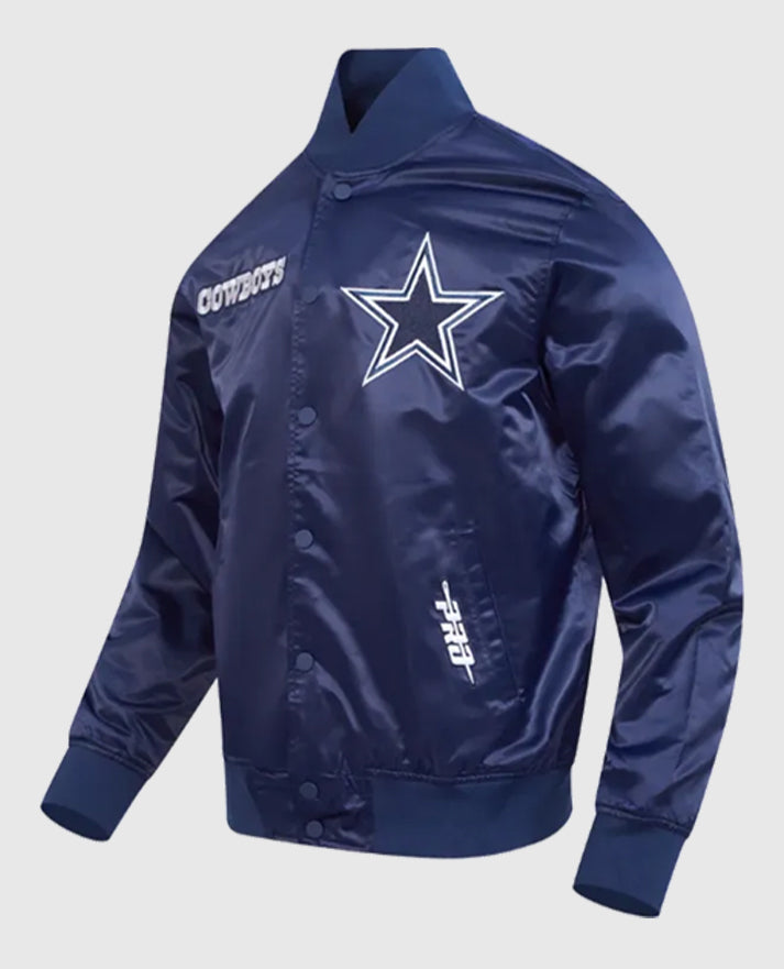 Dallas Cowboys Souvenir Satin Jacket - side view
