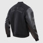 MLB New York Yankees Men's Black Varsity Leather Jacket - collar and zip close-up