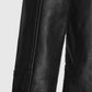 Johnny Depp Black Leather Jacket for Men | Genuine Leather - inner lining view
