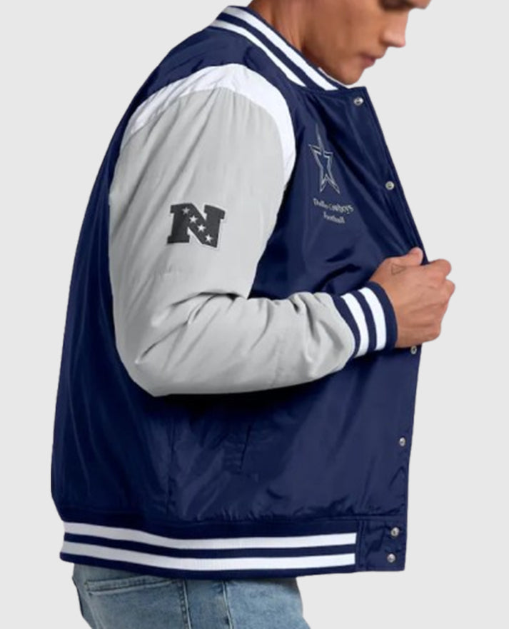 Elements Elite Dallas Cowboys Navy Jacket - side view