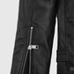 Bruno Mars Black Leather Biker Jacket for Men – Premium Outerwear - model wearing the jacket