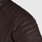 Shotgun Brown Moto Leather Jacket for Men – Custom Fit - inner lining view