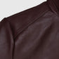 Johnny Depp Donnie Brasco Maroon Leather Blazer Jacket for Men - model wearing the jacket