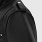 Women's Chic Rider Black Leather Jacket – Custom Fit - detail view