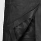 Ben Stiller Black Leather Blazer for Men – Custom Fit - collar and zip close-up