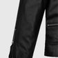 Jimin Black Biker Leather Jacket for Men – Premium Outerwear - model wearing the jacket