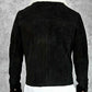 The Walking Dead Rick Grimes Brown Suede Jacket for Men - model wearing the jacket