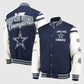 Dallas Cowboys Super Bowl 5x Champions Varsity Jacket - sleeve and cuff detail